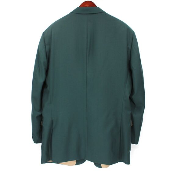 Peter Millar Dark Green Wool Sport Coat 50T Embroidered 2017 Fox Blazer masters - Picture 5 of 7